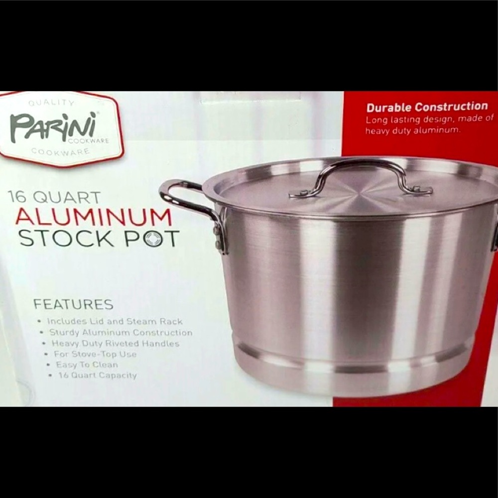 🆕 16-Quart Aluminum Stockpot